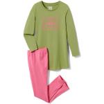 Olivgrüne TCHIBO Bio Kinderschlafanzüge & Kinderpyjamas aus Baumwolle Größe 170 