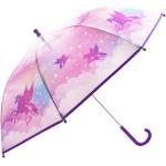 Rosa Durchsichtige Regenschirme für Kinder für Mädchen 