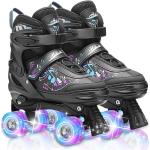 Kinder Rollschuhe Verstellbar LED Roller Skates für Mädchen Jungen 27-38 ABEC-7