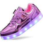 Pinke LED Schuhe & Blink Schuhe rutschfest für Kinder Größe 38 