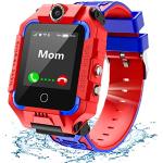 Rote Wasserdichte Smartwatches mit Anruf-Funktion mit LTE für Kinder 