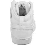 Weiße Nike Court Borough Low Sneaker mit Basketball-Motiv mit Klettverschluss aus Leder für Kinder Größe 29,5 