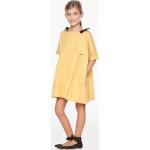 Gelbe Unifarbene Casual Basic-Kleider für Kinder für Mädchen für den für den Sommer 