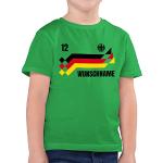 Grüne Melierte Europameisterschaft Kinder T-Shirts aus Baumwolle für Jungen Größe 116 