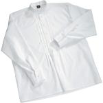 Weiße Langärmelige FHB-Zunftkleidung Stehkragen Kinderoberteile mit Knopf aus Baumwolle Größe 116 