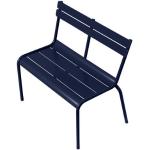Blaue Fermob Luxembourg Kinderbänke & Kindersitzbänke aus Metall Höhe 50-100cm, Tiefe 50-100cm 