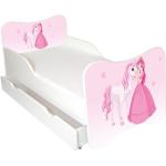 Pinke Prinzessin Betten aus Massivholz mit Schublade 70x140 