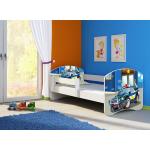 Kinderbett, Motiv, Schublade CLAMARO, Bett Farbe:38 Polizei, Mit Bettkasten:Mit Bettkasten, Bett Größe:160 x 80 cm