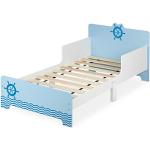 Reduzierte Hellblaue Maritime Relaxdays Kombi-Kinderbetten aus Holz 70x140 