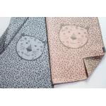 Altrosa Animal-Print David Fussenegger Babydecken mit Leopard-Motiv aus Baumwolle maschinenwaschbar 65x90 