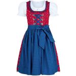 Rote Midi Kinderfestkleider mit Glitzer mit Reißverschluss aus Baumwolle für Mädchen Größe 146 3-teilig 