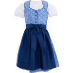 Hellblaue Spieth & Wensky Kinderfestkleider aus Baumwolle Größe 110 3-teilig 