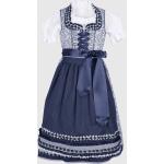 Blaue Krüger Dirndl Kinderfestkleider aus Baumwolle für Mädchen Größe 92 