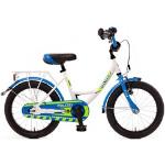 Kinderfahrrad BACHTENKIRCH "Kinderfahrrad "POLIZEI" kristall-weiß/blau/neon" Fahrräder weiß (weiß, blau) Kinder Kinderfahrräder