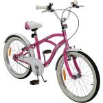 Kinderfahrrad Cruiser 20 Zoll Kinder Fahrrad Rosa Türkis Kinderrad Seitenständer (Rosa)