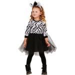 Schwarze Buttinette Zebra-Kostüme für Kinder Größe 128 
