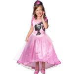 Reduzierte Rosa Barbie Prinzessin-Kostüme aus Polyester für Kinder Größe 122 