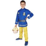 Blaue Feuerwehrmann Sam Feuerwehr-Kostüme aus Gummi für Kinder 