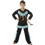 Blaue Wilbers Indianerkostüme aus Polyester für Kinder Größe 164 
