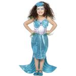 Blaue Wilbers Meerjungfrau-Kostüme für Kinder Größe 152 