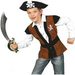 Schwarze Piratenkostüme für Kinder Größe 128 