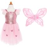 Pinke Schmetterling-Kostüme für Kinder Größe 122 