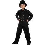 Reduzierte Schwarze Schornsteinfeger-Kostüme für Kinder Größe 140 