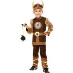 Braune Buttinette Wikinger-Kostüme aus Mesh für Kinder Größe 140 