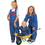 Kornblumenblaue Kinderjumpsuits & Kinderoveralls aus Baumwolle Größe 122 