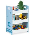 Reduzierte Blaue Maritime Relaxdays Spielzeugregale aus MDF 