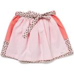 Pinke Karo nyani Kinderröcke aus Baumwolle für Mädchen Größe 80 
