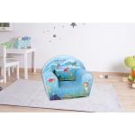 Blaue Kinderbänke & Kindersitzbänke aus Textil Breite 0-50cm, Höhe 0-50cm, Tiefe 50-100cm 