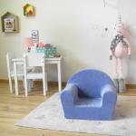 Blaue Kinderbänke & Kindersitzbänke aus Textil Breite 0-50cm, Höhe 0-50cm, Tiefe 50-100cm 