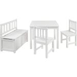 Weiße Kindersitzgruppen lackiert aus Massivholz Breite 50-100cm, Höhe 0-50cm, Tiefe 50-100cm 2 Personen 