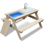 Reduzierte Sandfarbene Kindersitzgruppe aus Massivholz 