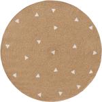 Hellbraune benuta Runde Kinderteppiche 115 cm mit Tiermotiv aus Jute 