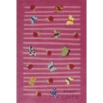 Pinke xxxlutz Prinzessin Lillifee Rechteckige Kinderteppiche mit Insekten-Motiv aus Textil 