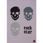 Reduzierte Graue Rock Star Baby Bon Jovi Kinderteppiche aus Textil 200x300 