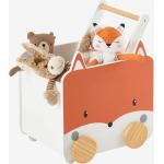 Beige Vertbaudet Spielzeugkisten & Spielkisten mit Fuchs-Motiv aus MDF 