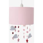 Rosa Sterne Vertbaudet Wolke Runde Kinderzimmer-Lampenschirme mit Weihnachts-Motiv aus Stoff 