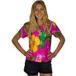 Kurzärmelige Hawaiihemden für Damen Größe L 
