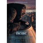 Schwarze empireposter King Kong Filmposter & Kinoplakate mit Empire State Building Motiv 