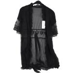 Reduzierte Schwarze Kimono-Morgenmäntel für Damen Größe XL 