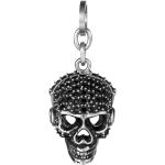 Kiss of Leather Totenkopf Anhänger aus 925 Sterling Silber mit Baumwollband  SI. 180