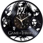 Schwarze Game of Thrones Daenerys Targaryen Schallplattenuhren für Kinder 