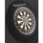 Kings Dart Dart-Set "Vision LED" mit Dartscheibe Professional, Rot, Professional HD