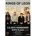Kings of Leon - Youth and Young, Hannover 2014 » Konzertplakat/Premium Poster | Live Konzert Veranstaltung | DIN A1 «