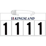 Marineblaue Kingsland Startnummern aus Gummi 