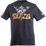 Dunkelblaue Punk Kini Rundhals-Ausschnitt T-Shirts aus Baumwolle für Herren Größe XS 