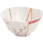 Weißes Asiatisches Seletti Rundes Porzellan-Geschirr aus Keramik spülmaschinenfest 